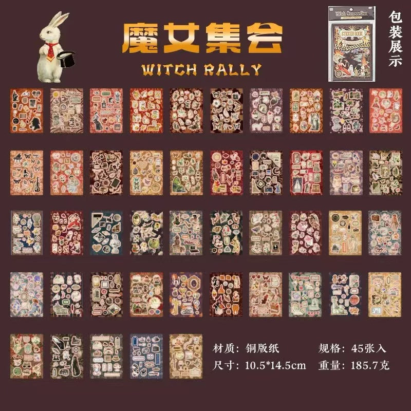 45Pages Museum Series Retro Style Sticker Book