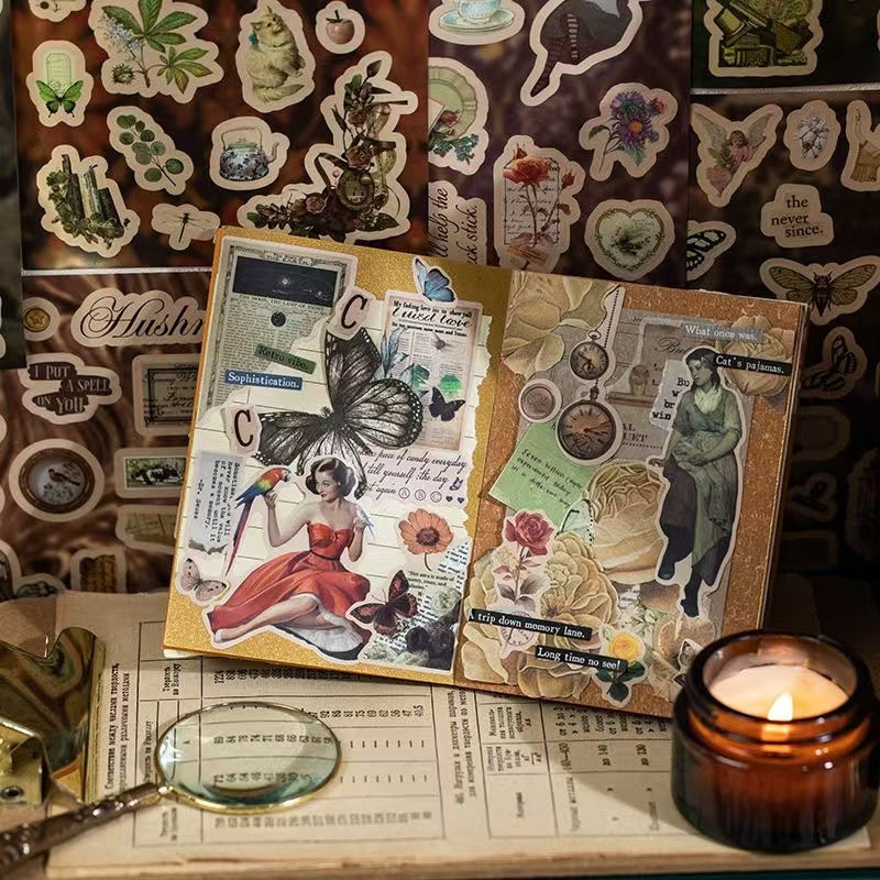 45Pages Museum Series Retro Style Sticker Book