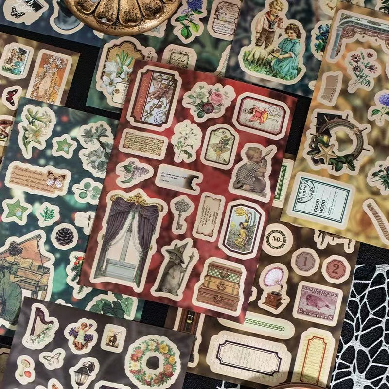 45Pages Museum Series Retro Style Sticker Book