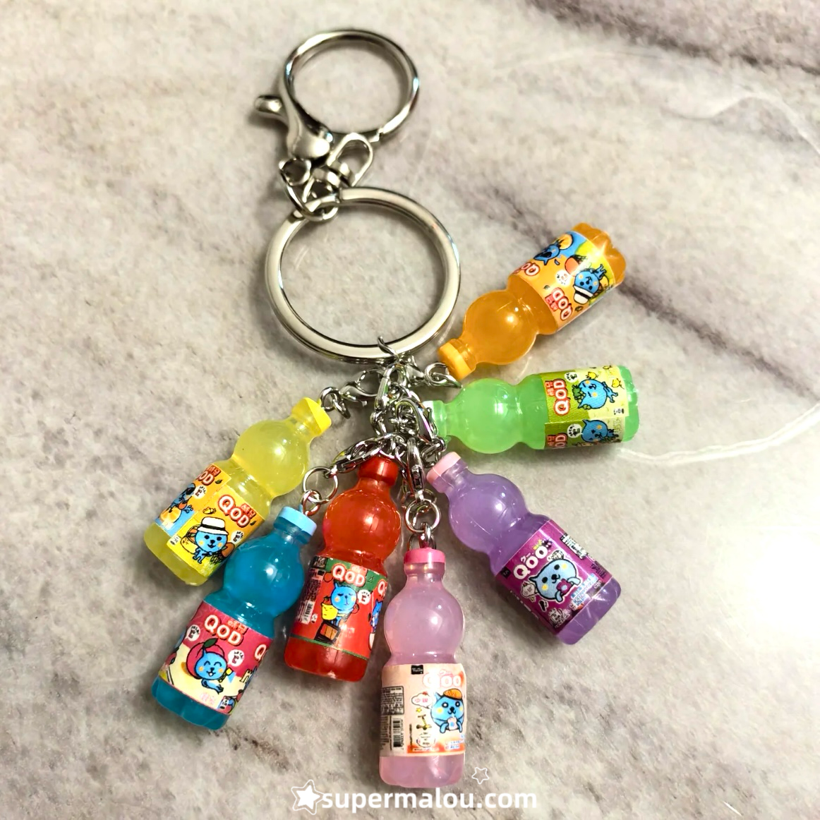 Qoo Mini Water Bottle Pendant Keychain