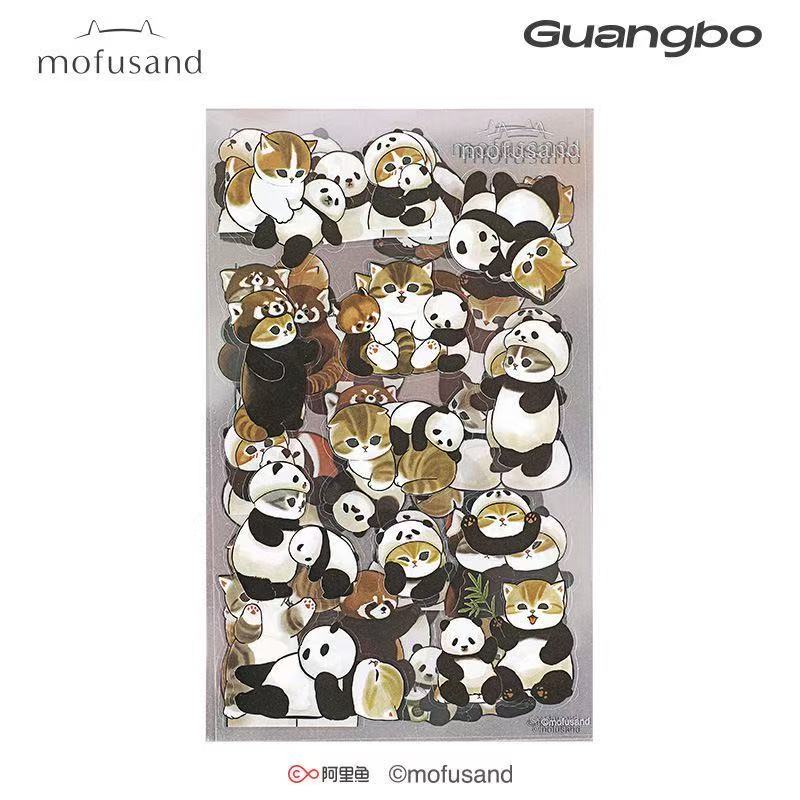 4 Sheets Mofusand PET Waterprof Stickers Set Of 5