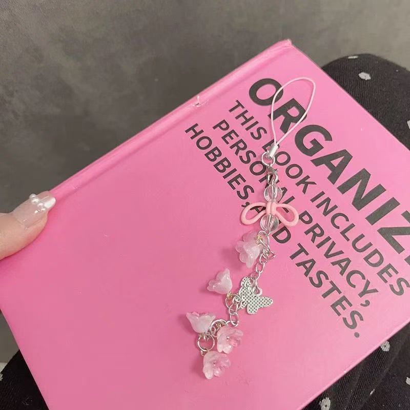 Flower Butterfly Colorful Mobile Phone Chain