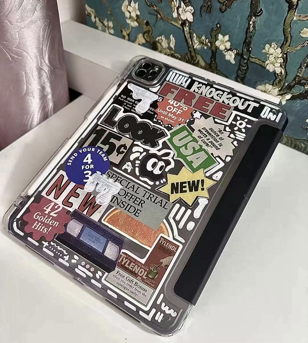 50Pcs Retro Pop Style Waterproof Stickers