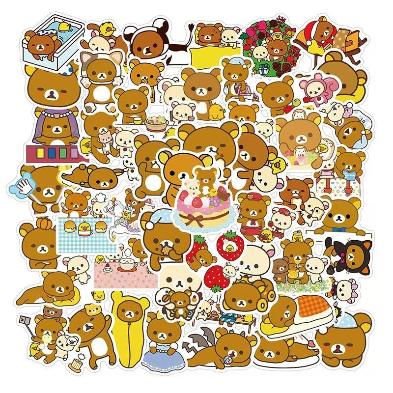 50pcs Rilakkuma Stickers