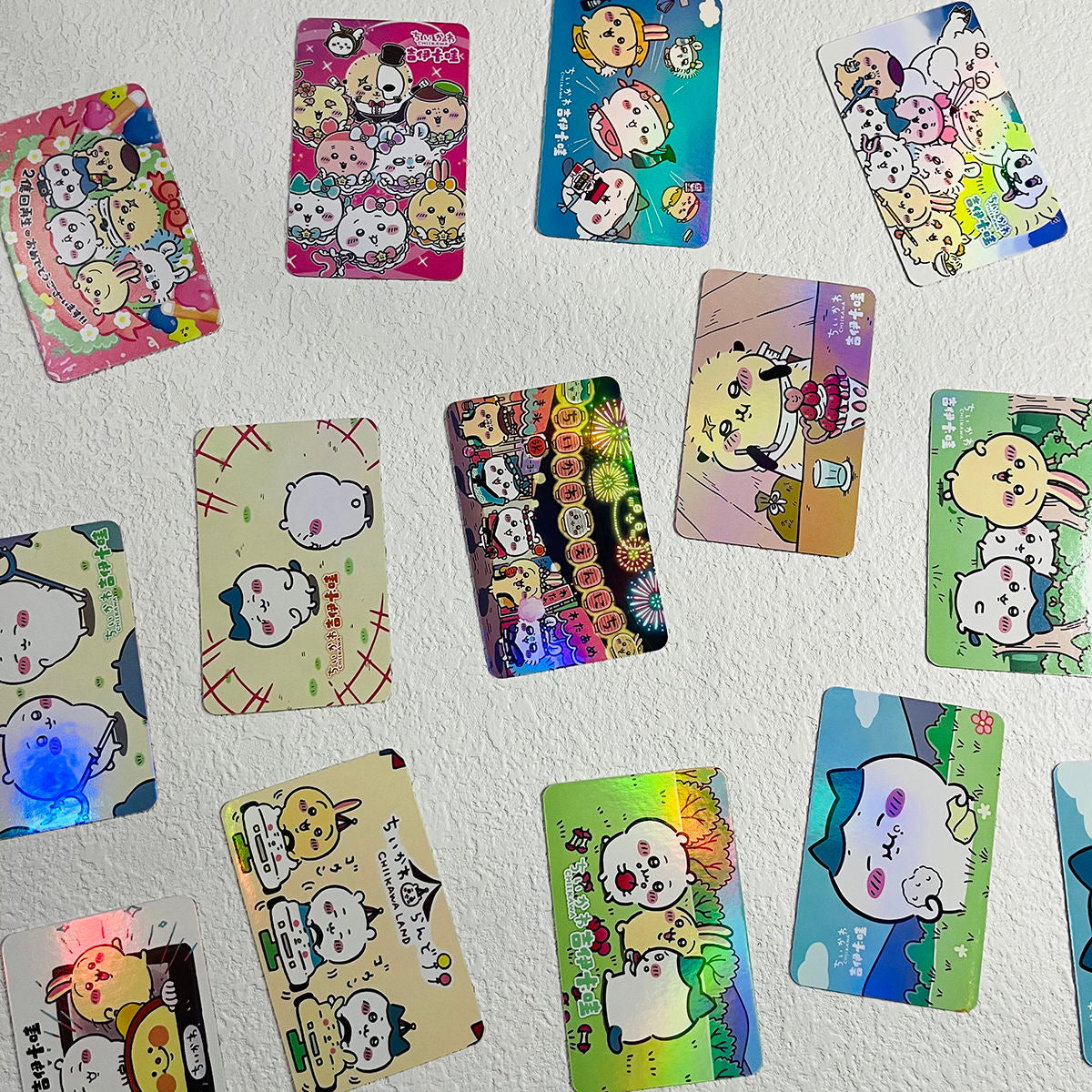 55Pcs Chiikawa Starlight Laser Lomo Flash Cards(Not Stickers)