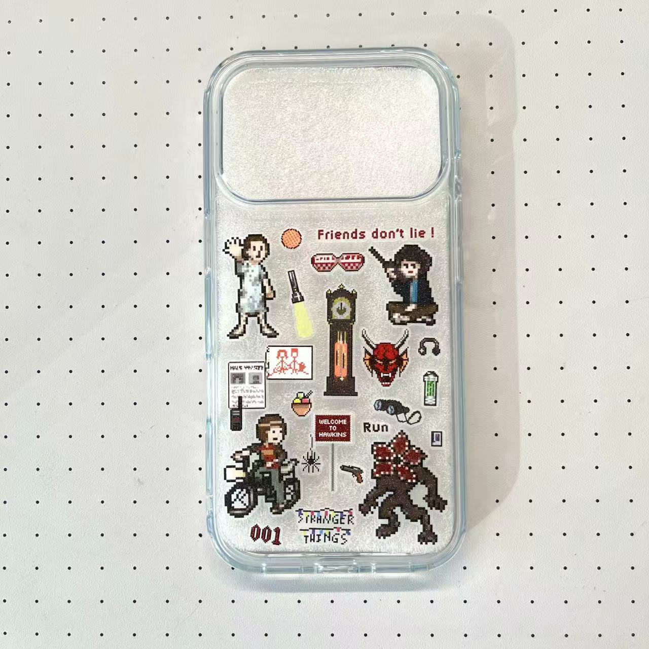Stranger Things Handmade Sticker Phone Case (Resin Version)