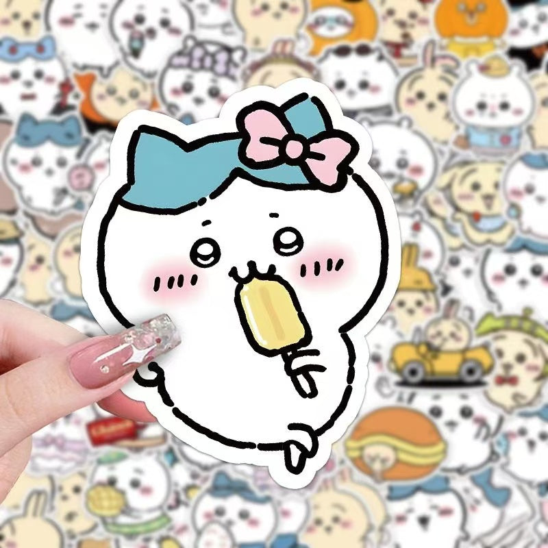 66Pcs Chiikawa Cartoon Creative Stickers
