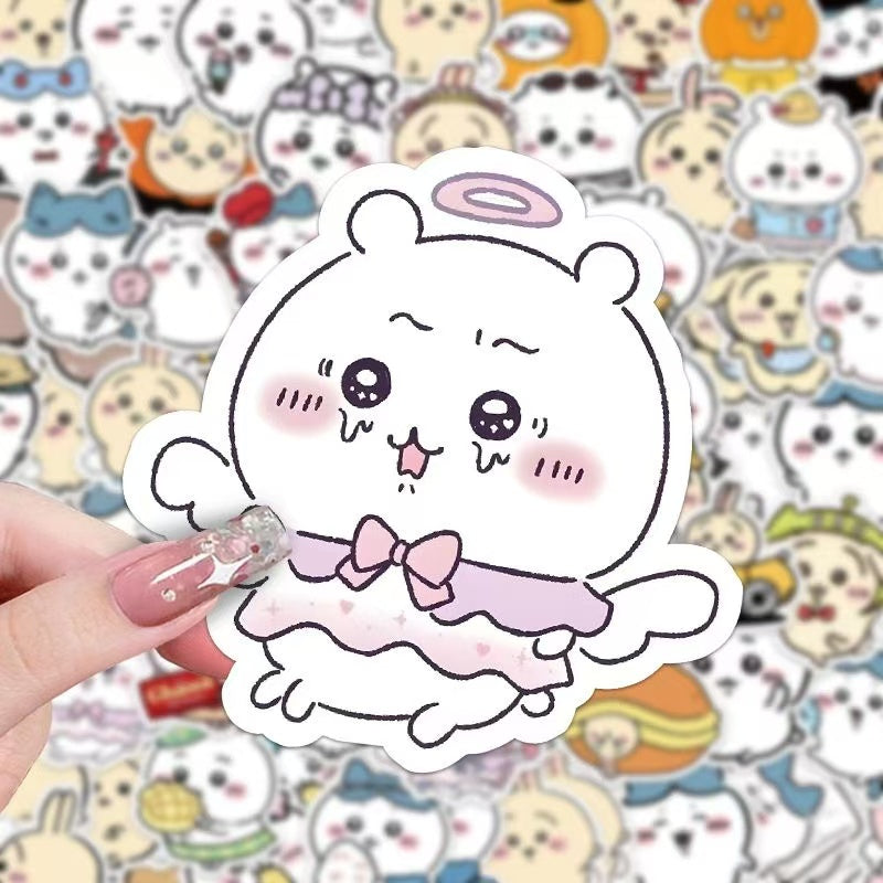 66Pcs Chiikawa Cartoon Creative Stickers