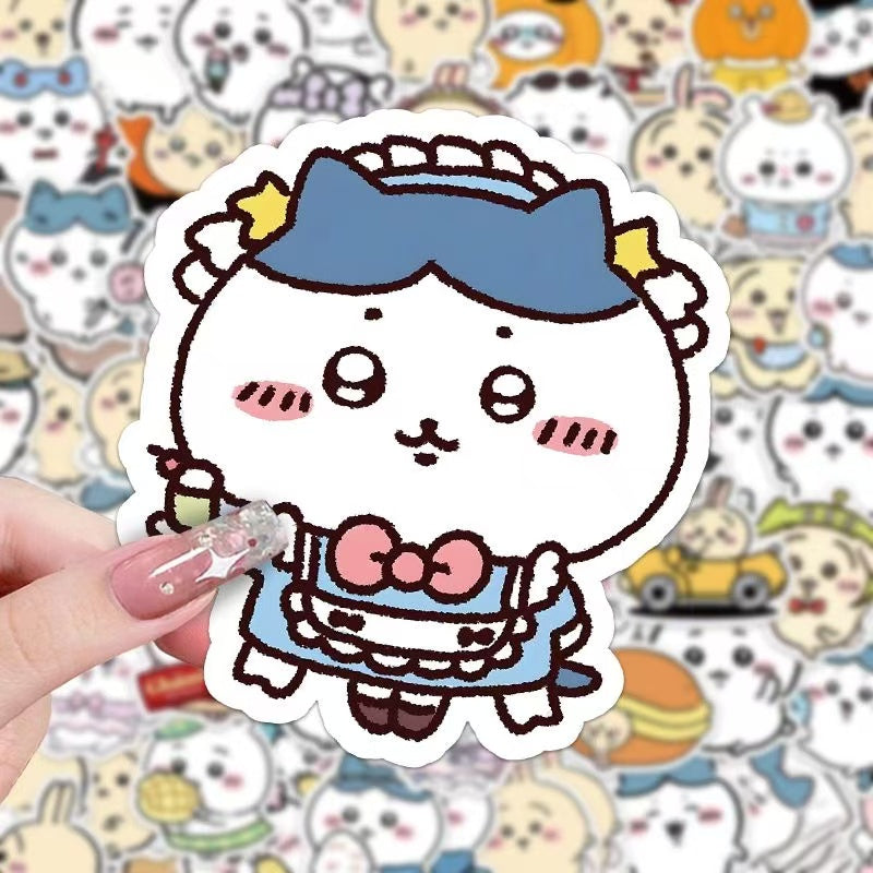 66Pcs Chiikawa Cartoon Creative Stickers