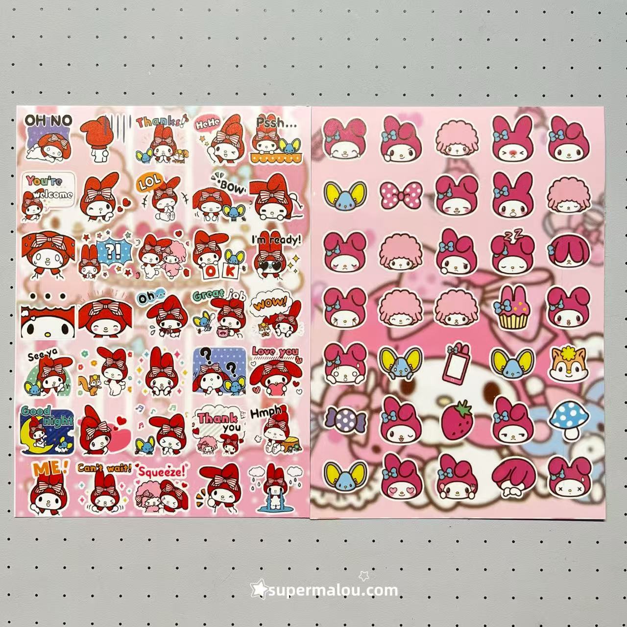 8 Sheets My Melody Stickers