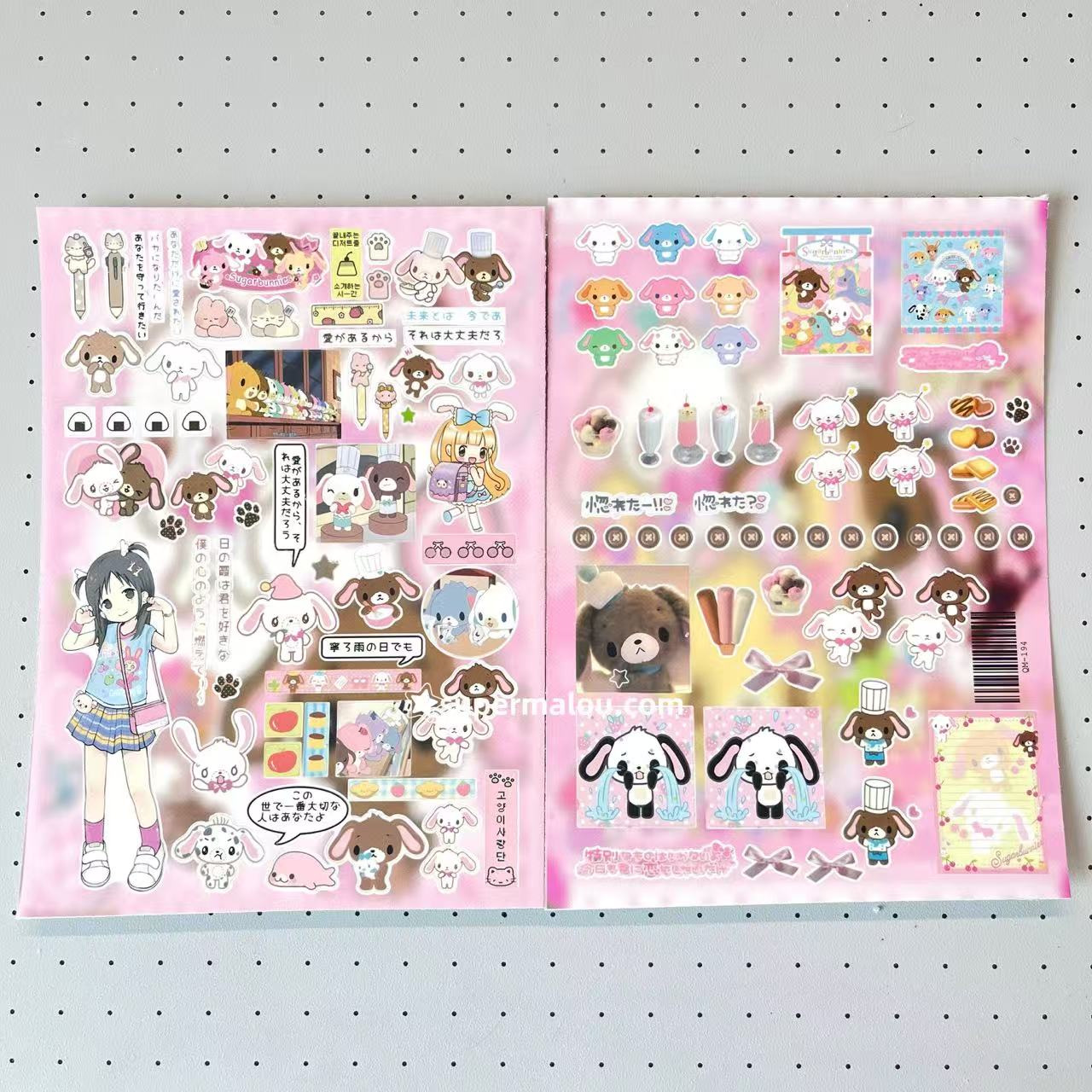 8 Sheets Sugarbunnies Stickers A