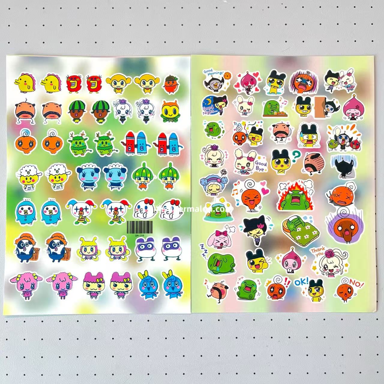 8 Sheets Tamagotchi Stickers