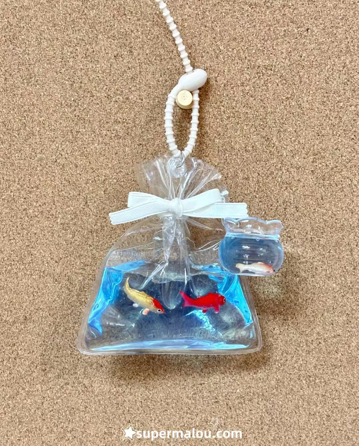 A Bag Of Small Goldfish Tank Pendant