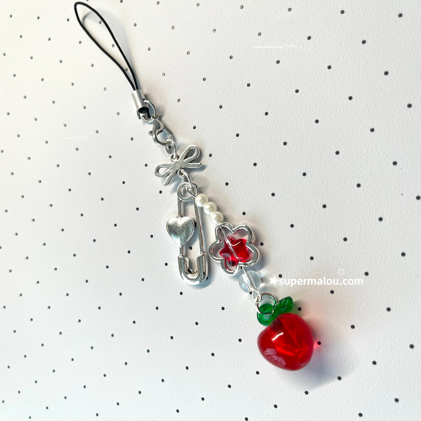 Apple Flower Paper Clip Phone Chain