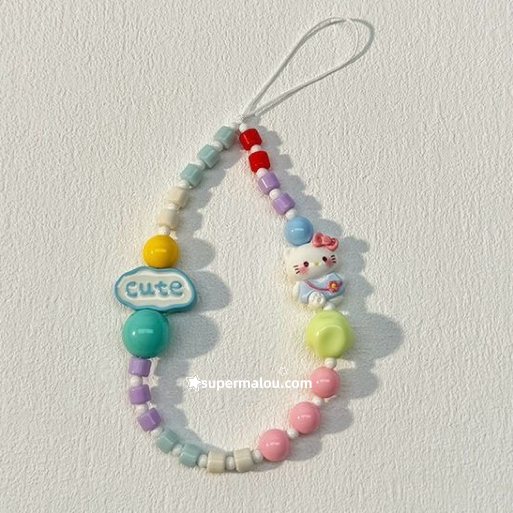 Cartoon Candy Kitty Phone Chain