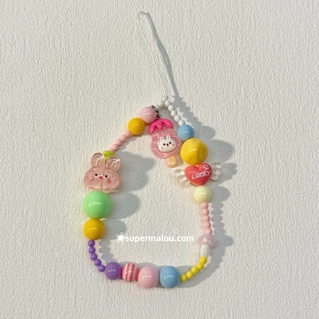 Cartoon Candy Kitty Phone Chain