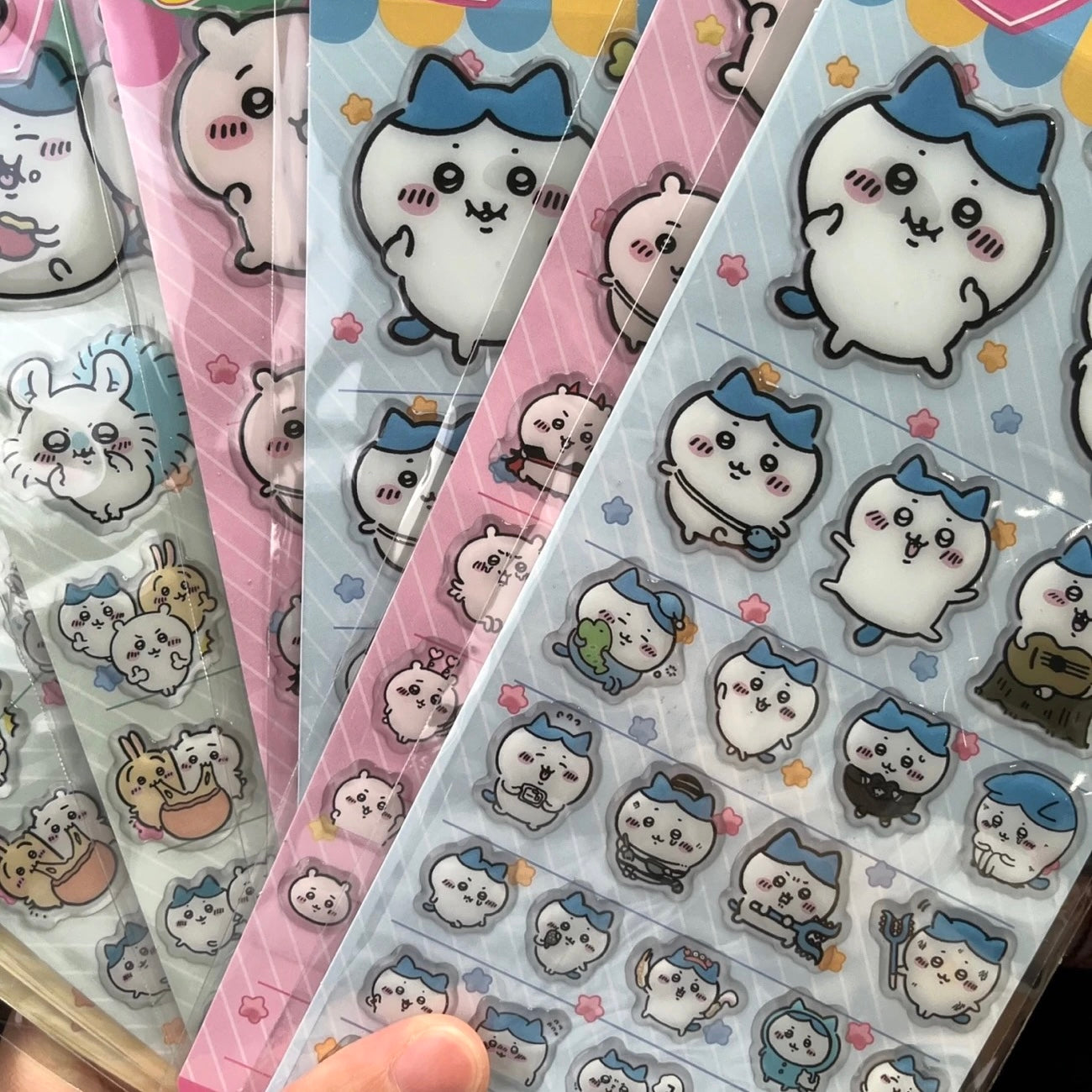 Chiikawa Dropping Adhesive Stickers (Large Size) Set of 4