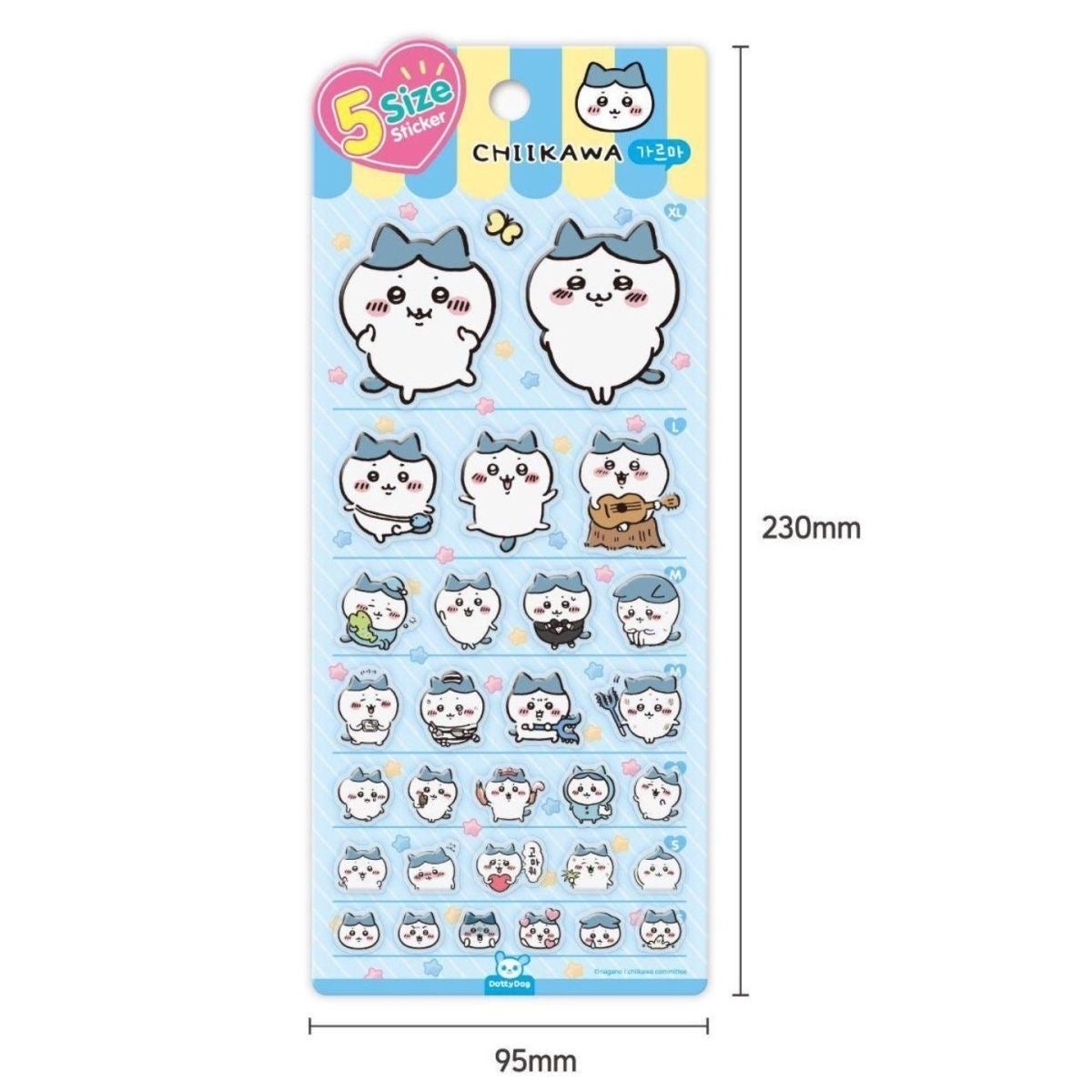 Chiikawa Dropping Adhesive Stickers (Large Size) Set of 4