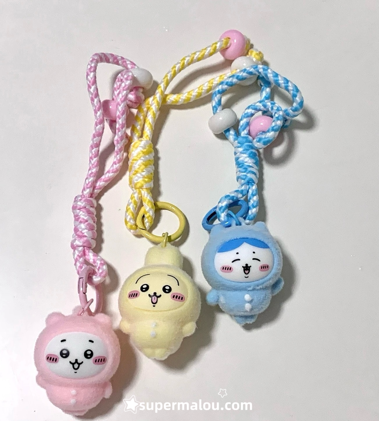 Chiikawa Furry Keychain Set Of 3