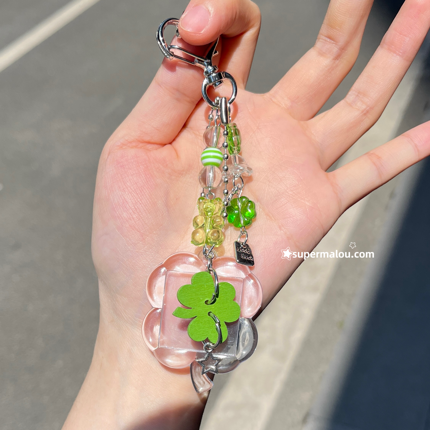Clover Deco Phone Chain Key Chain