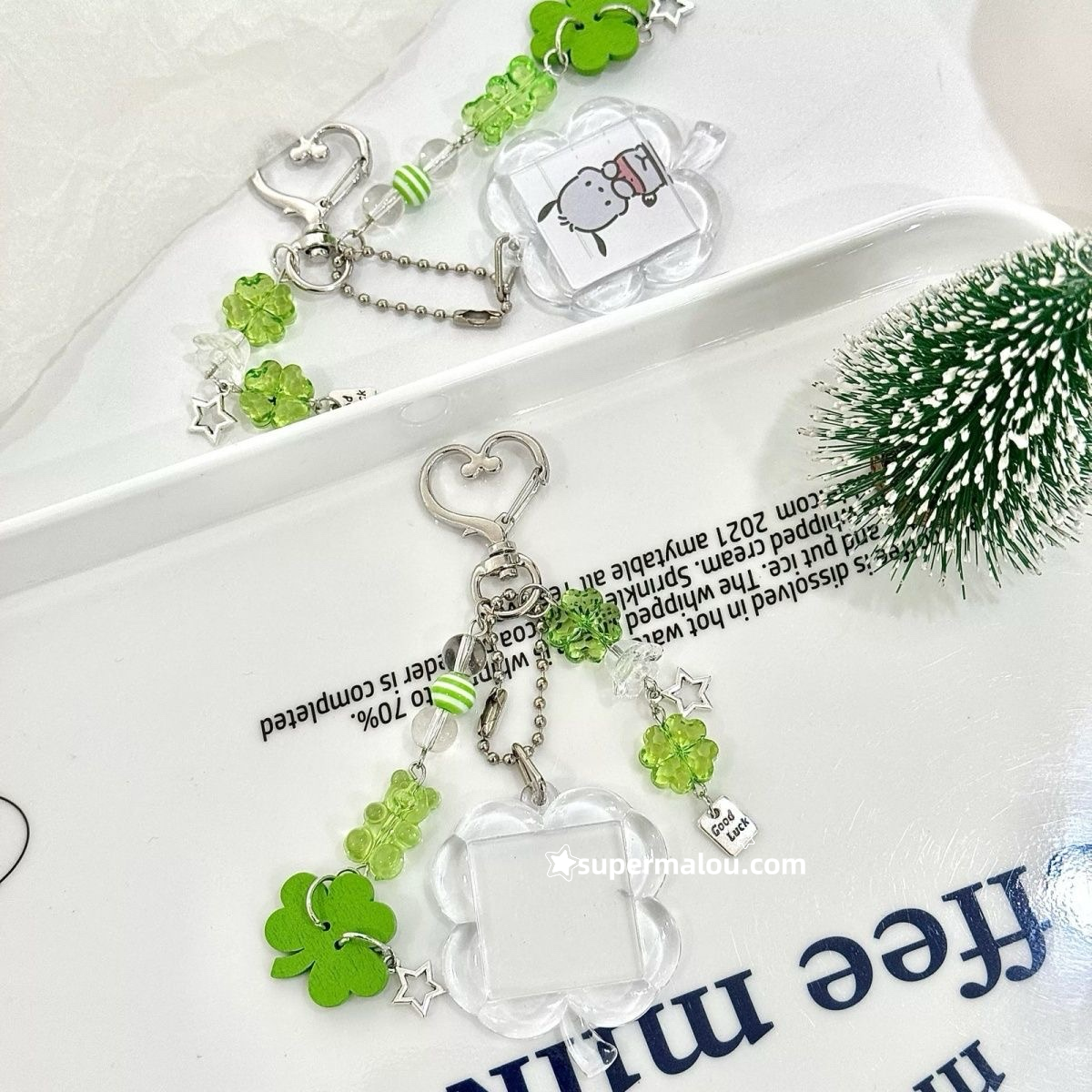 Clover Deco Phone Chain Key Chain