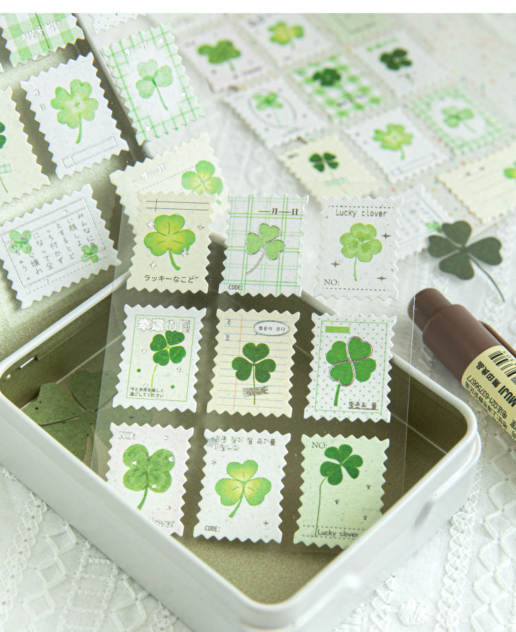 Clover Japanese Handheld Decoration Material Stickers
