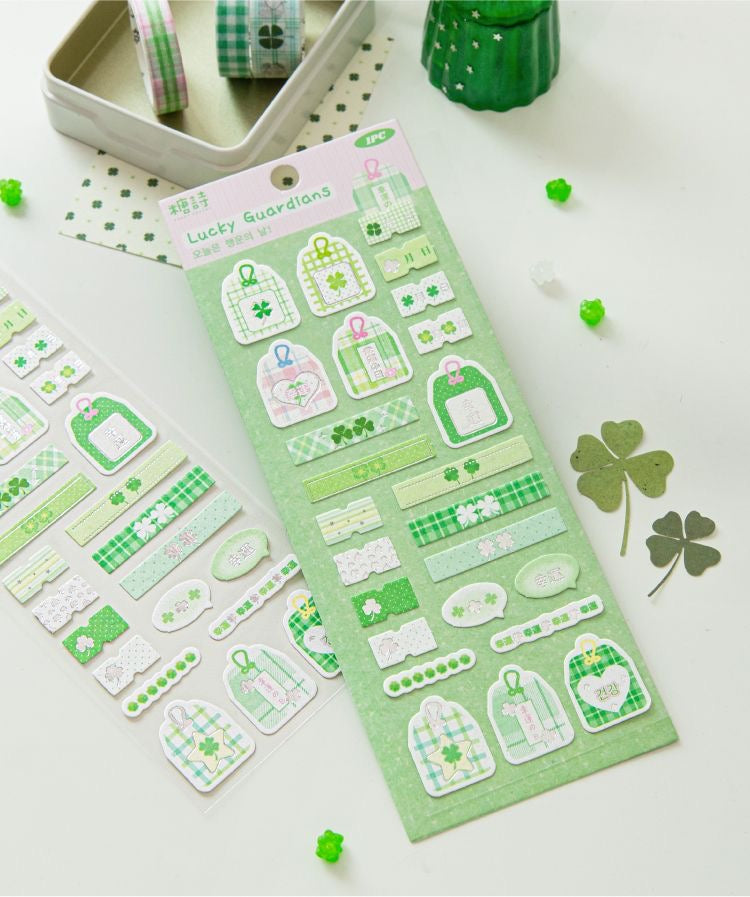 Clover Japanese Handheld Decoration Material Stickers