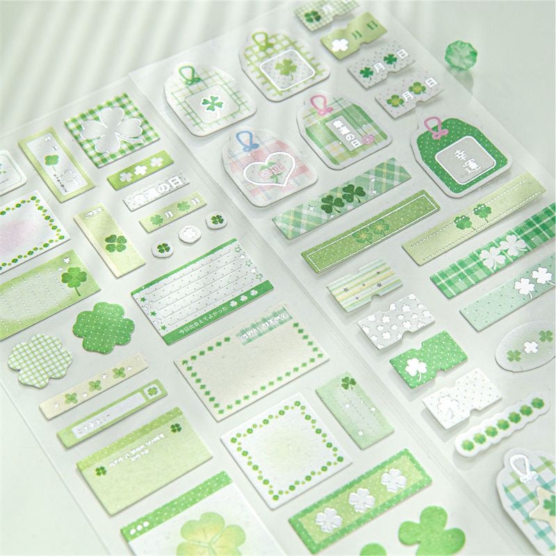 Clover Japanese Handheld Decoration Material Stickers