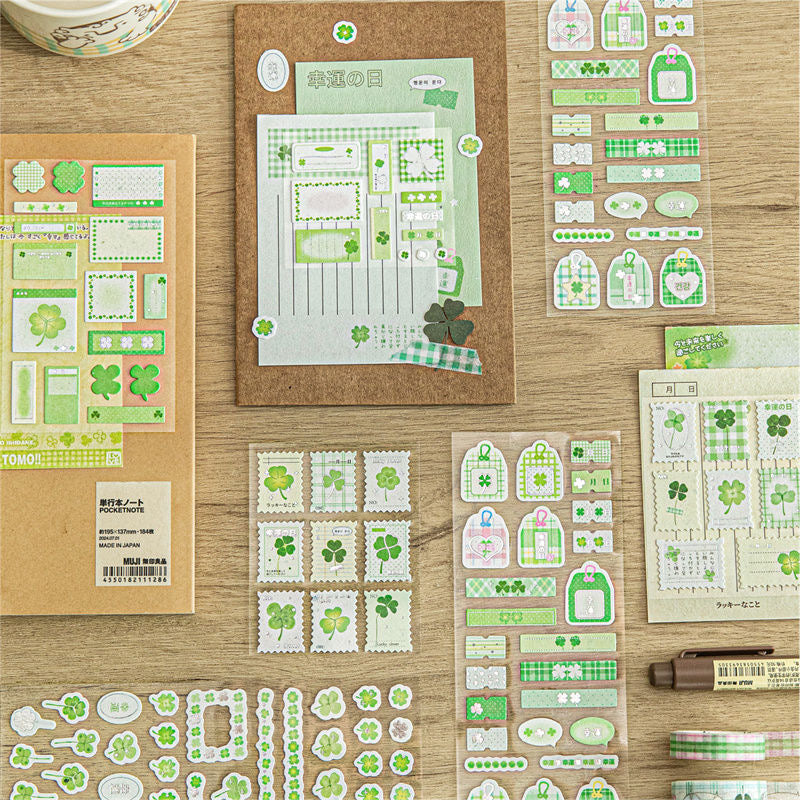 Clover Japanese Handheld Decoration Material Stickers