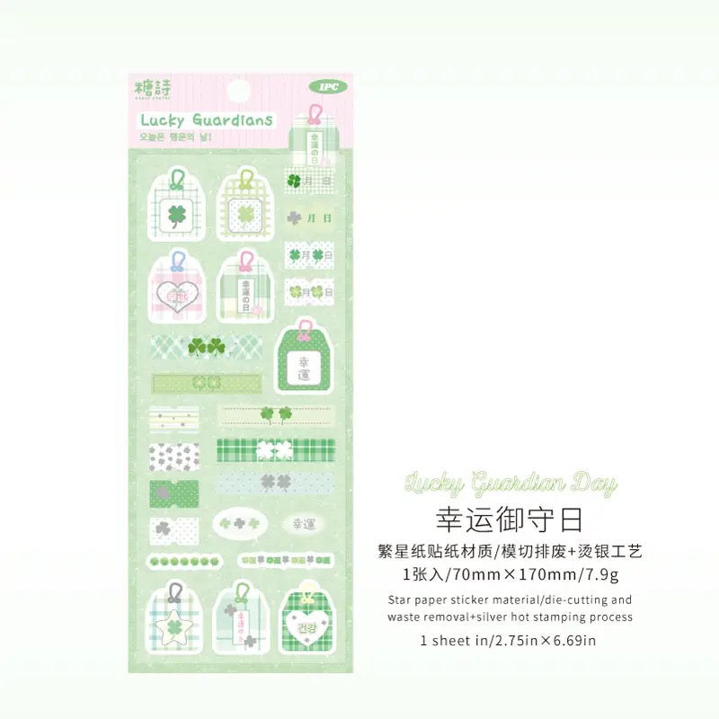 Clover Japanese Handheld Decoration Material Stickers