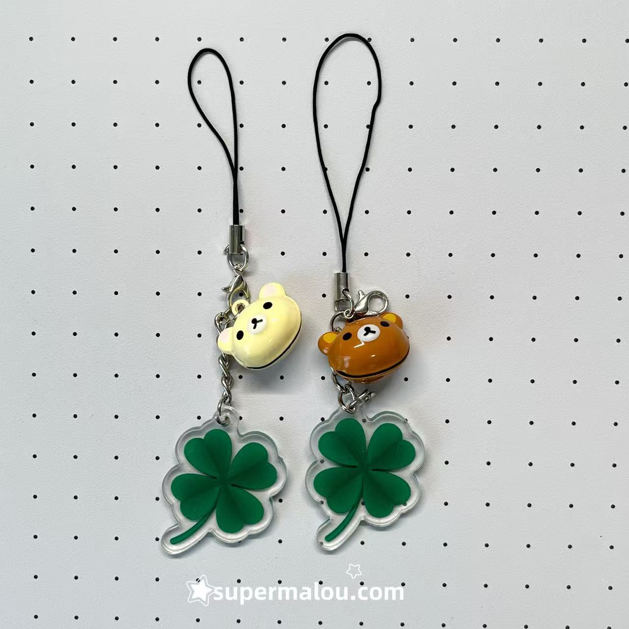 Clover Rilakkuma Small Bell Phone Chain