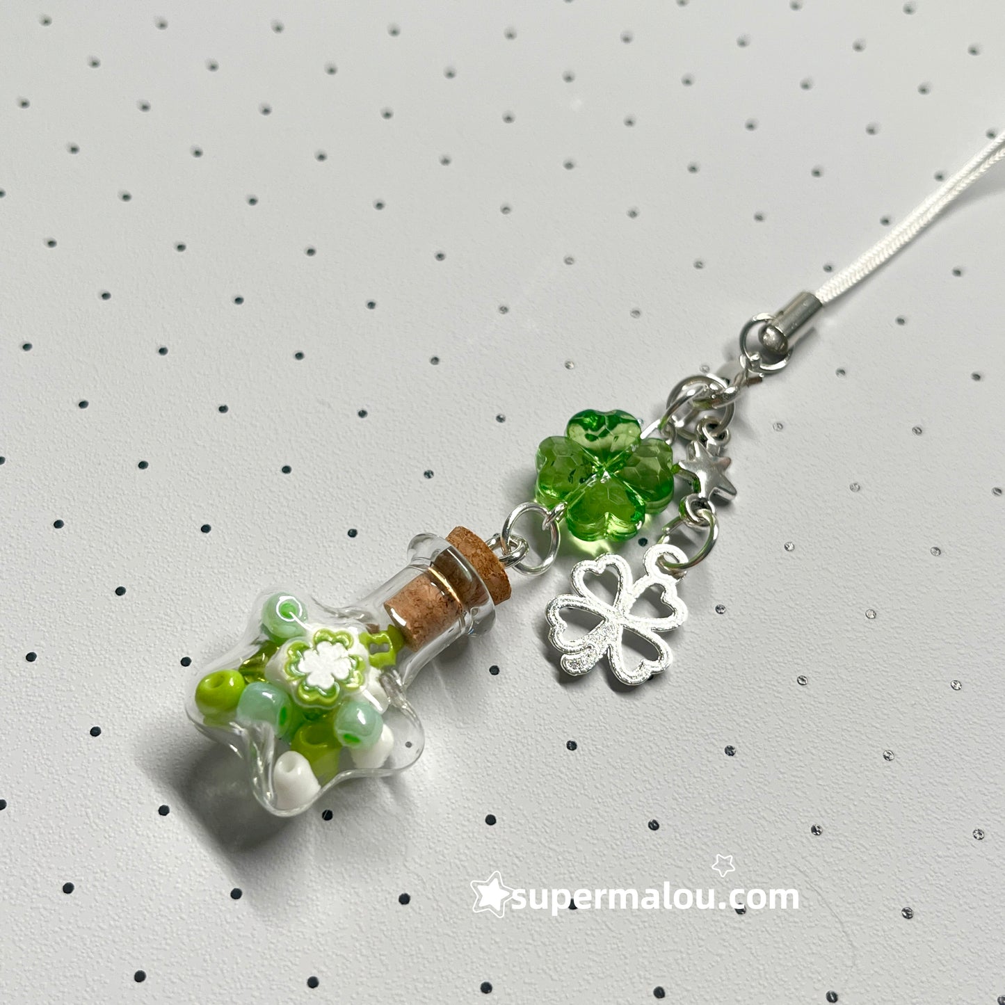 Clover Star Wishing Bottle Phone Chain CCD Chain