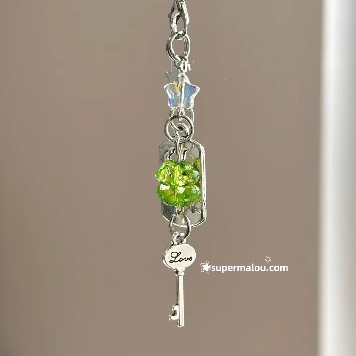 Clover Key Phone Chain