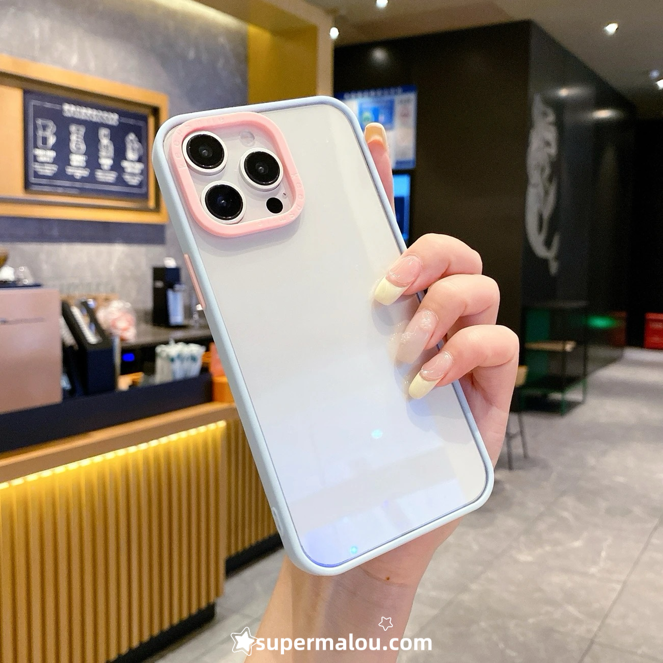 Contrast Color Transparent Phone Case DIY Clear Case
