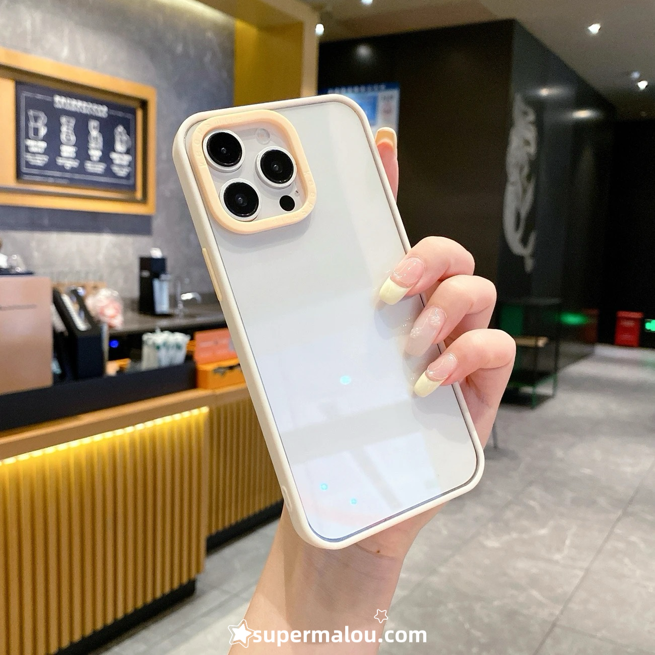 Contrast Color Transparent Phone Case DIY Clear Case