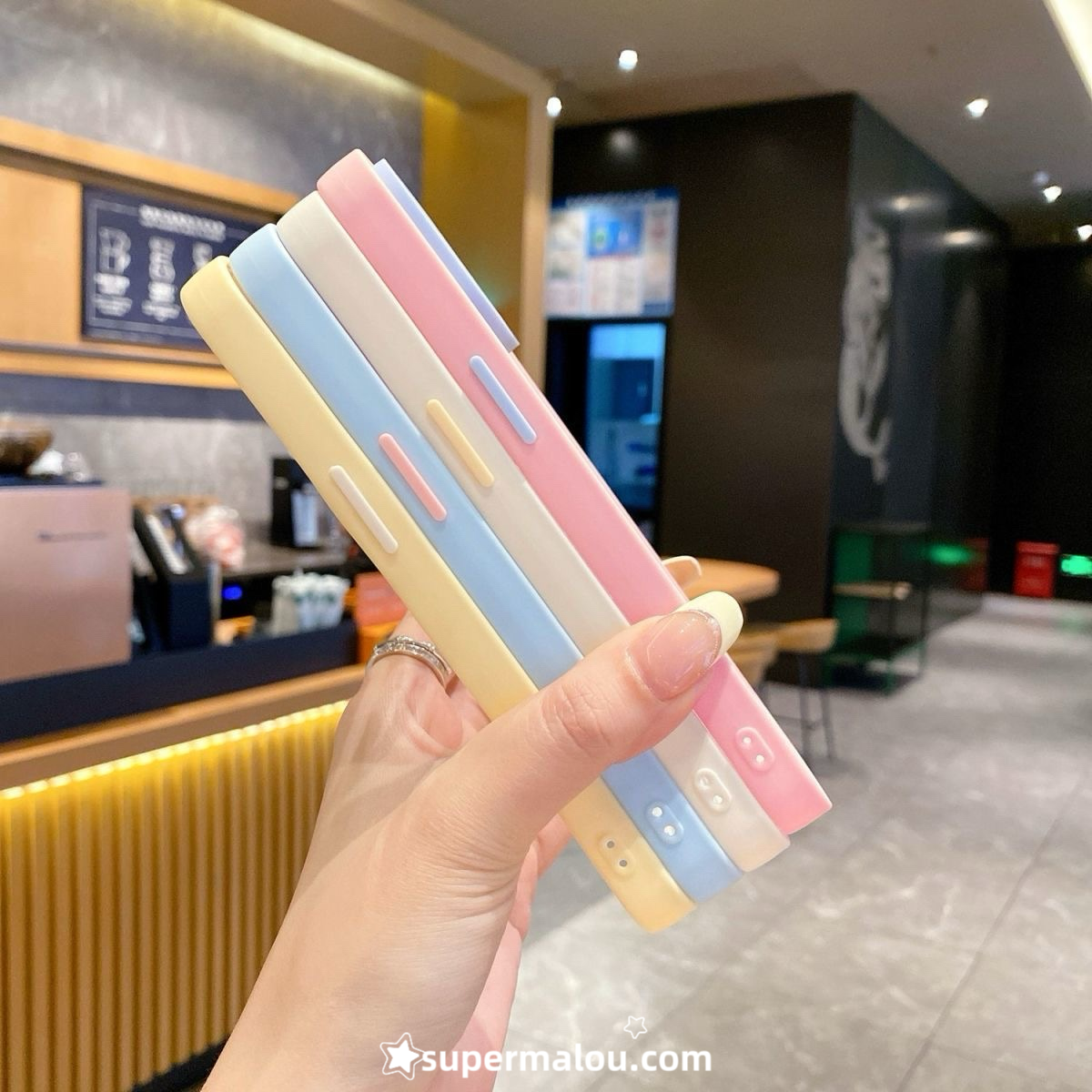 Contrast Color Transparent Phone Case DIY Clear Case