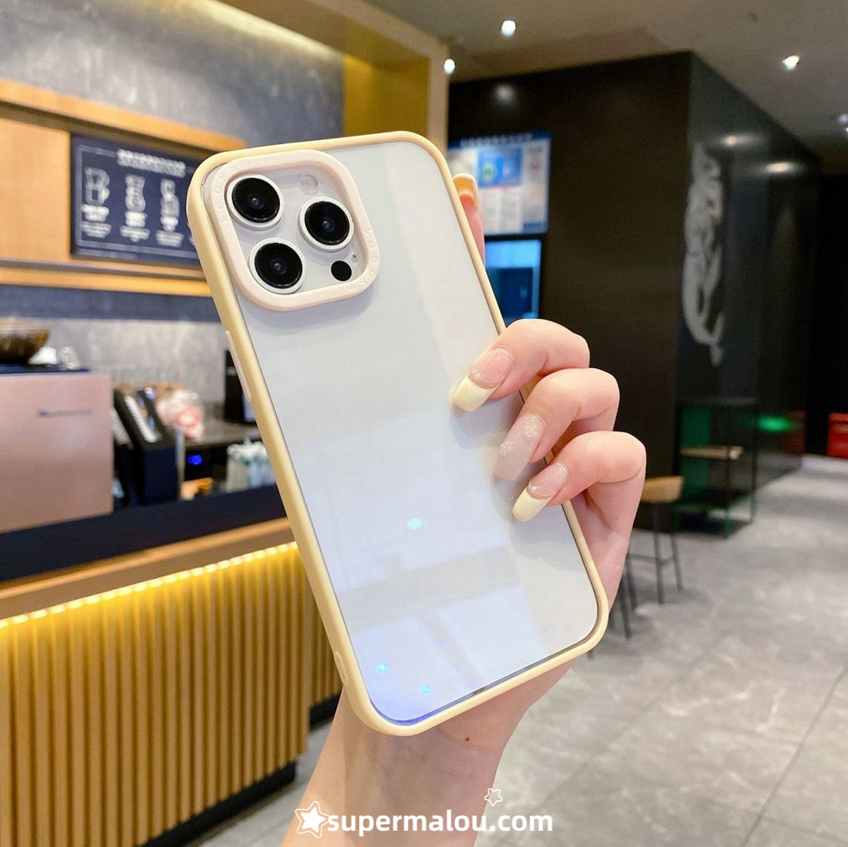 Contrast Color Transparent Phone Case DIY Clear Case