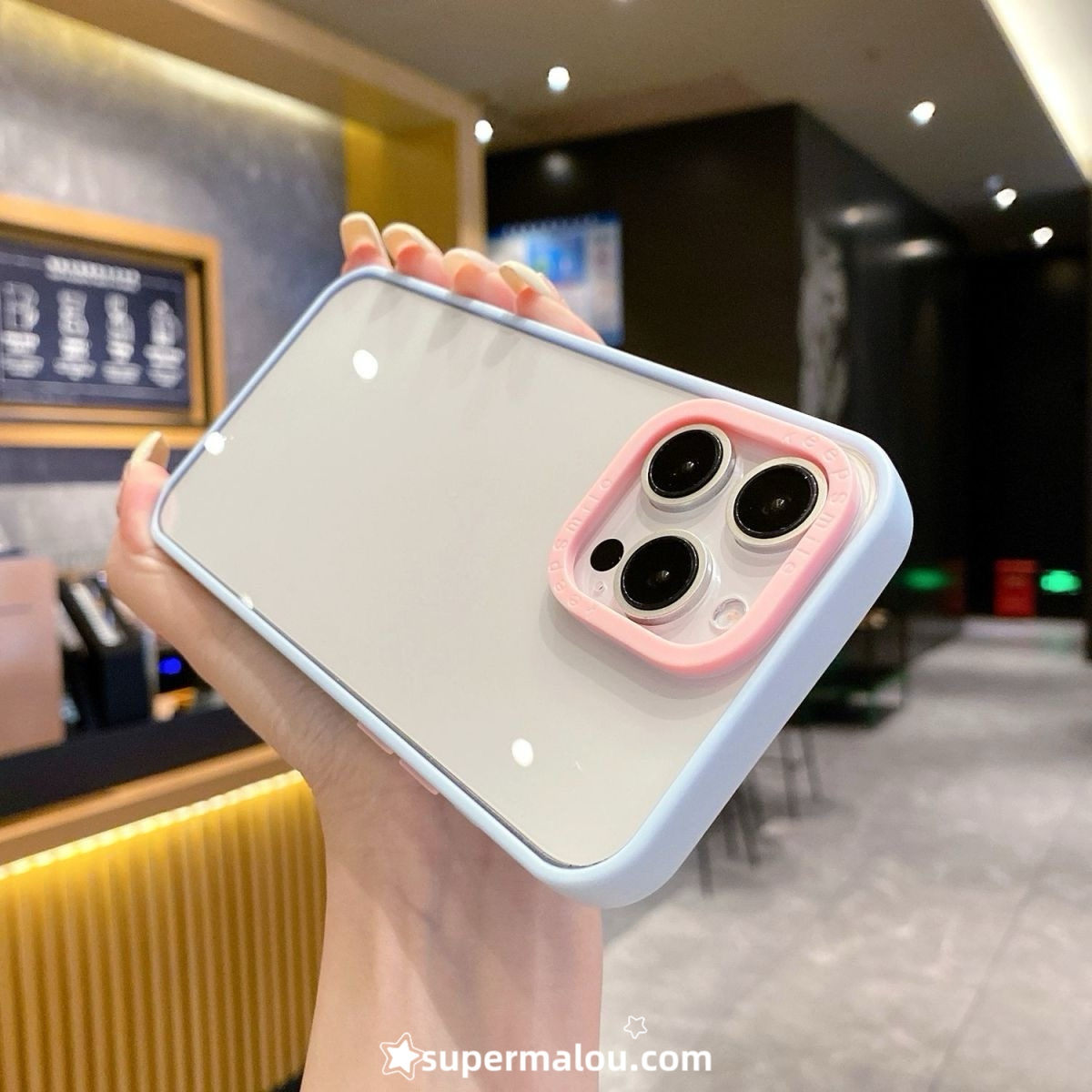 Contrast Color Transparent Phone Case DIY Clear Case