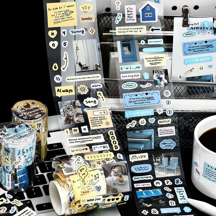 Cosmic Radio Sticker Roll Scrapbook Material