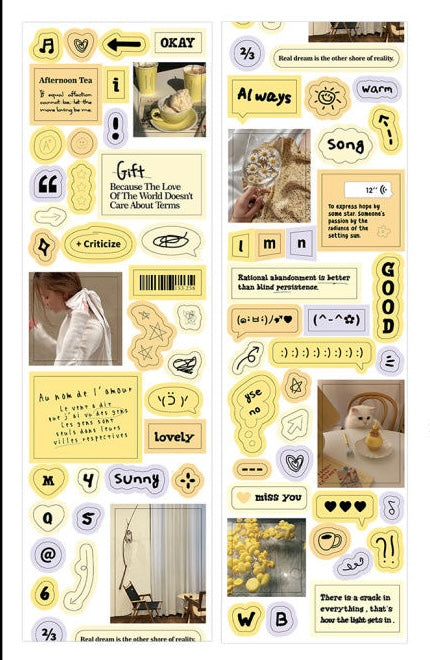 Cosmic Radio Sticker Roll Scrapbook Material