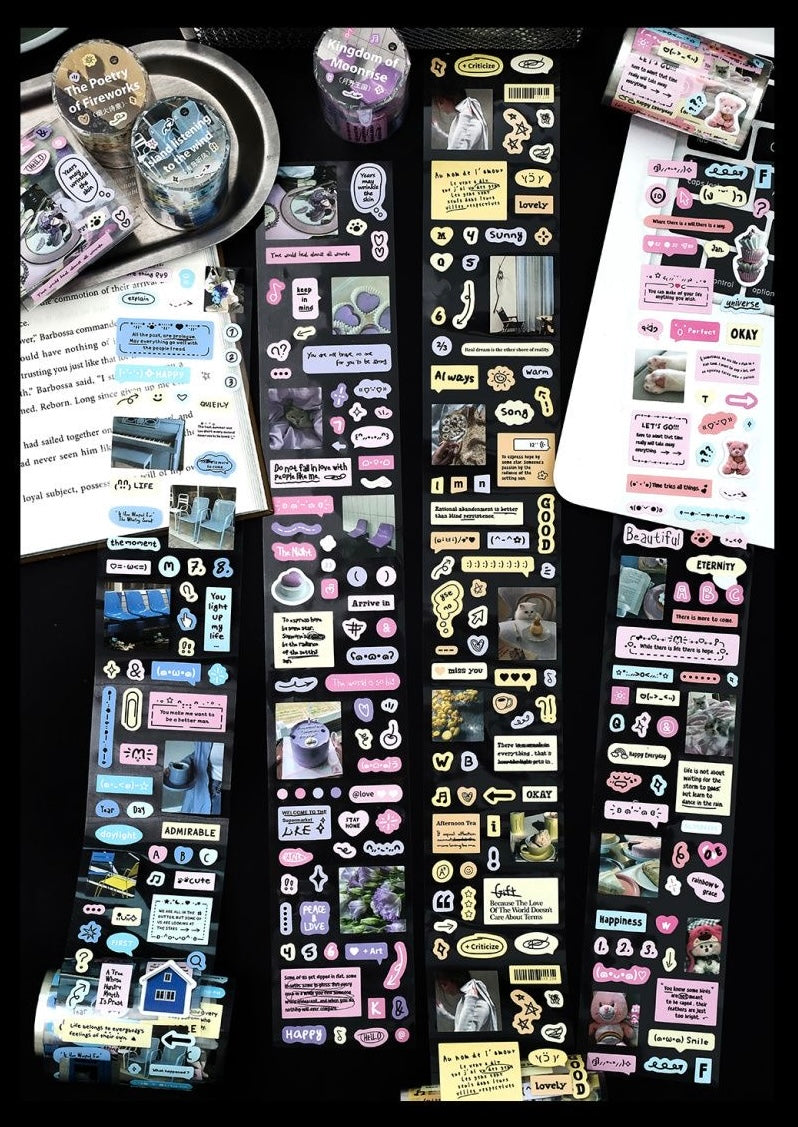 Cosmic Radio Sticker Roll Scrapbook Material