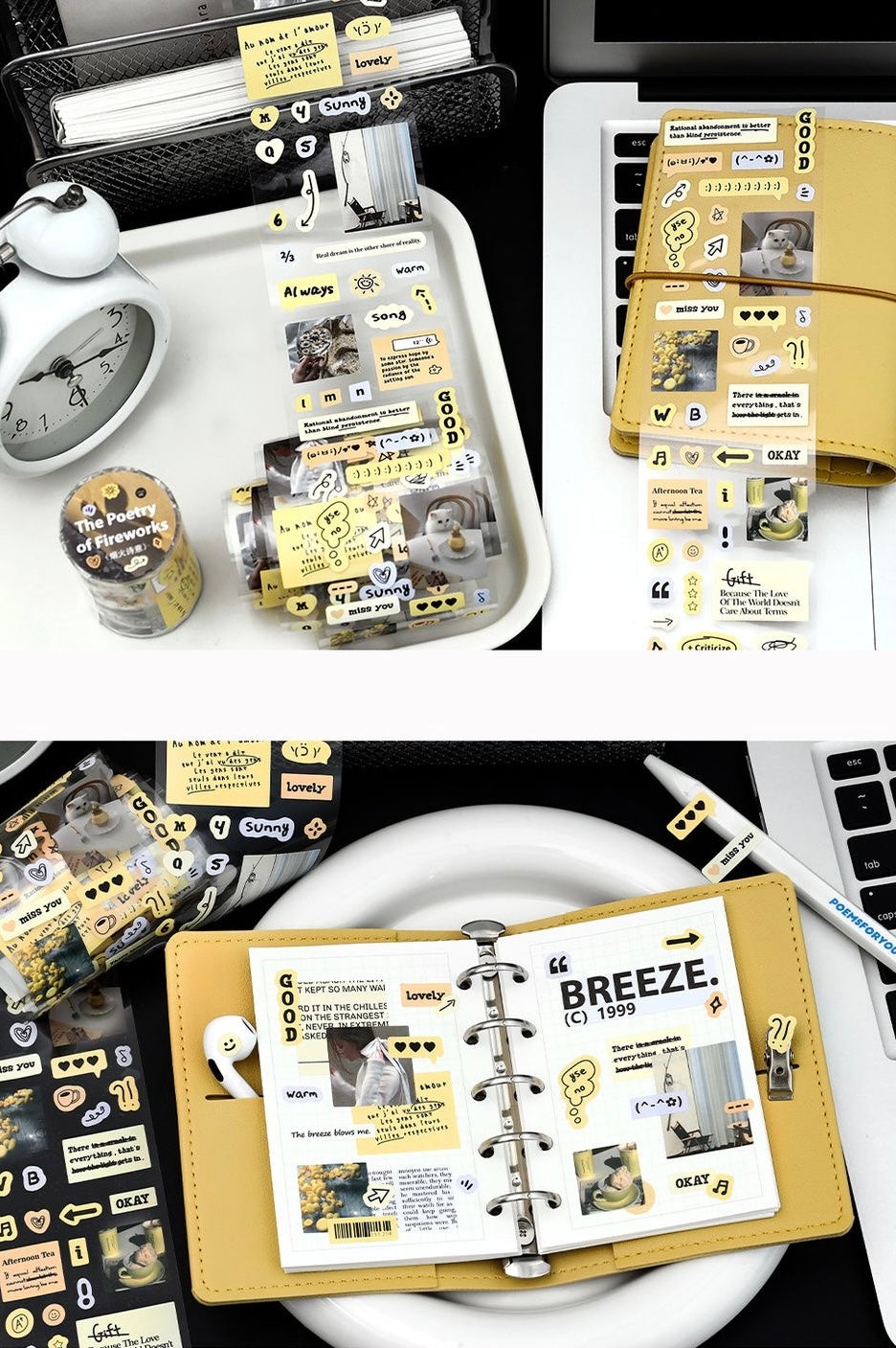Cosmic Radio Sticker Roll Scrapbook Material