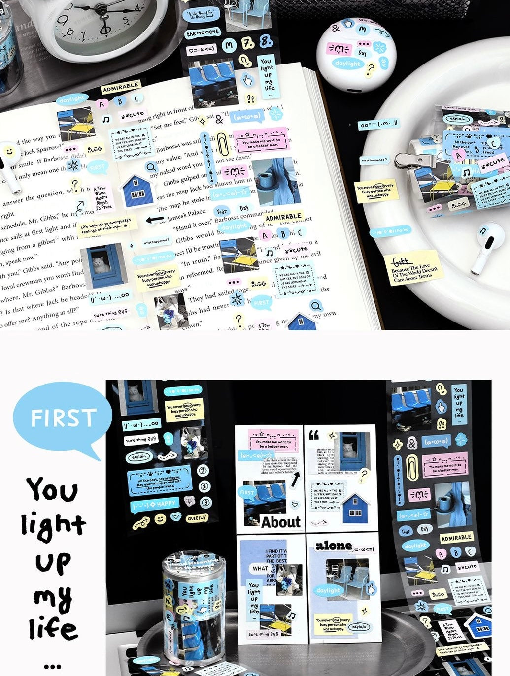 Cosmic Radio Sticker Roll Scrapbook Material