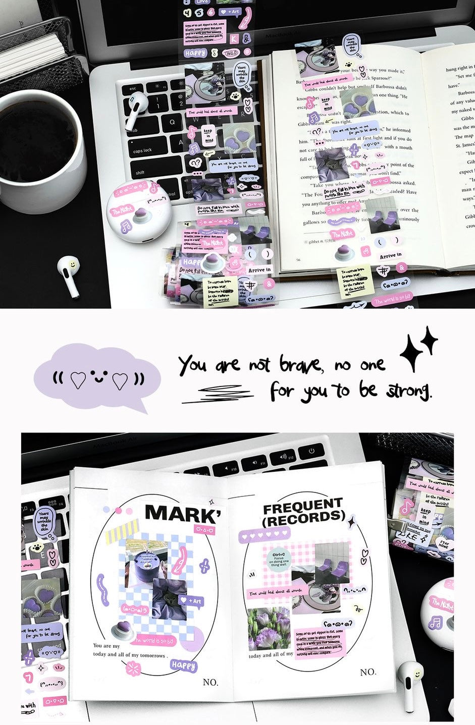 Cosmic Radio Sticker Roll Scrapbook Material