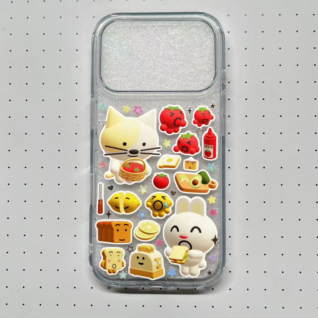 Cute And Adorable Animals Handmade Sticker Phone Case (Resin Version)