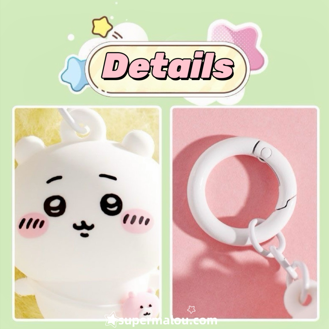 Cute Doll Chiikawa Series 3D Pendant Keychain