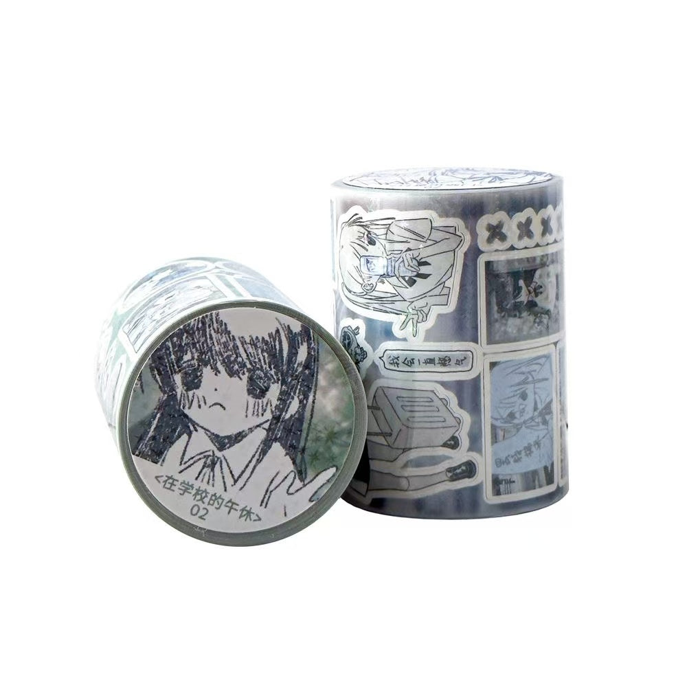 Cute Dream Core Graffiti Sparkling Sand Sticker Roll
