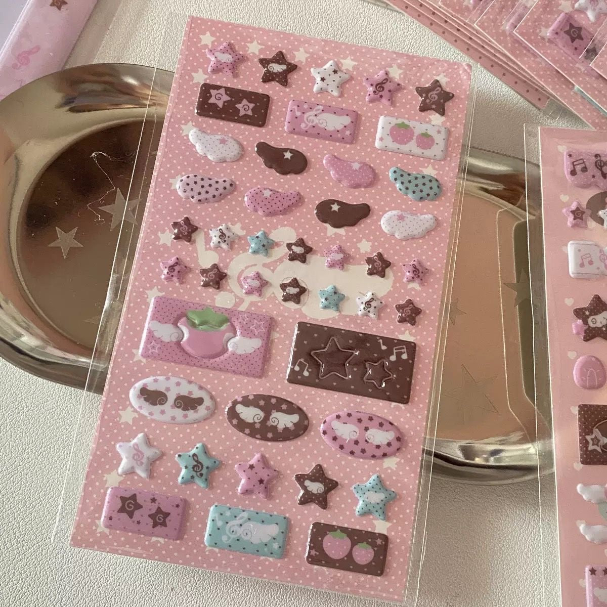 Cute Strawberry Note 3D Bubble Foam Stickers