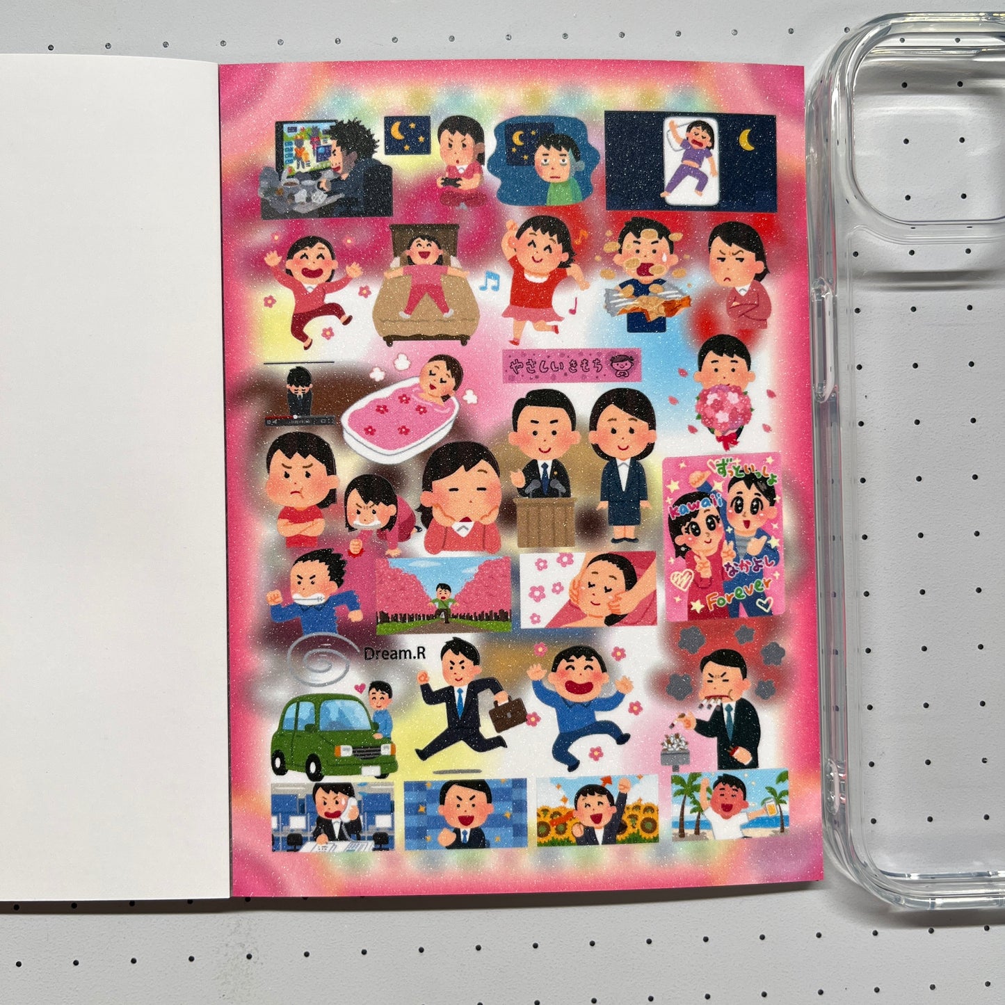 【Limited Edition】Dream.R Sticker Book Handmade Sticker Phone Case