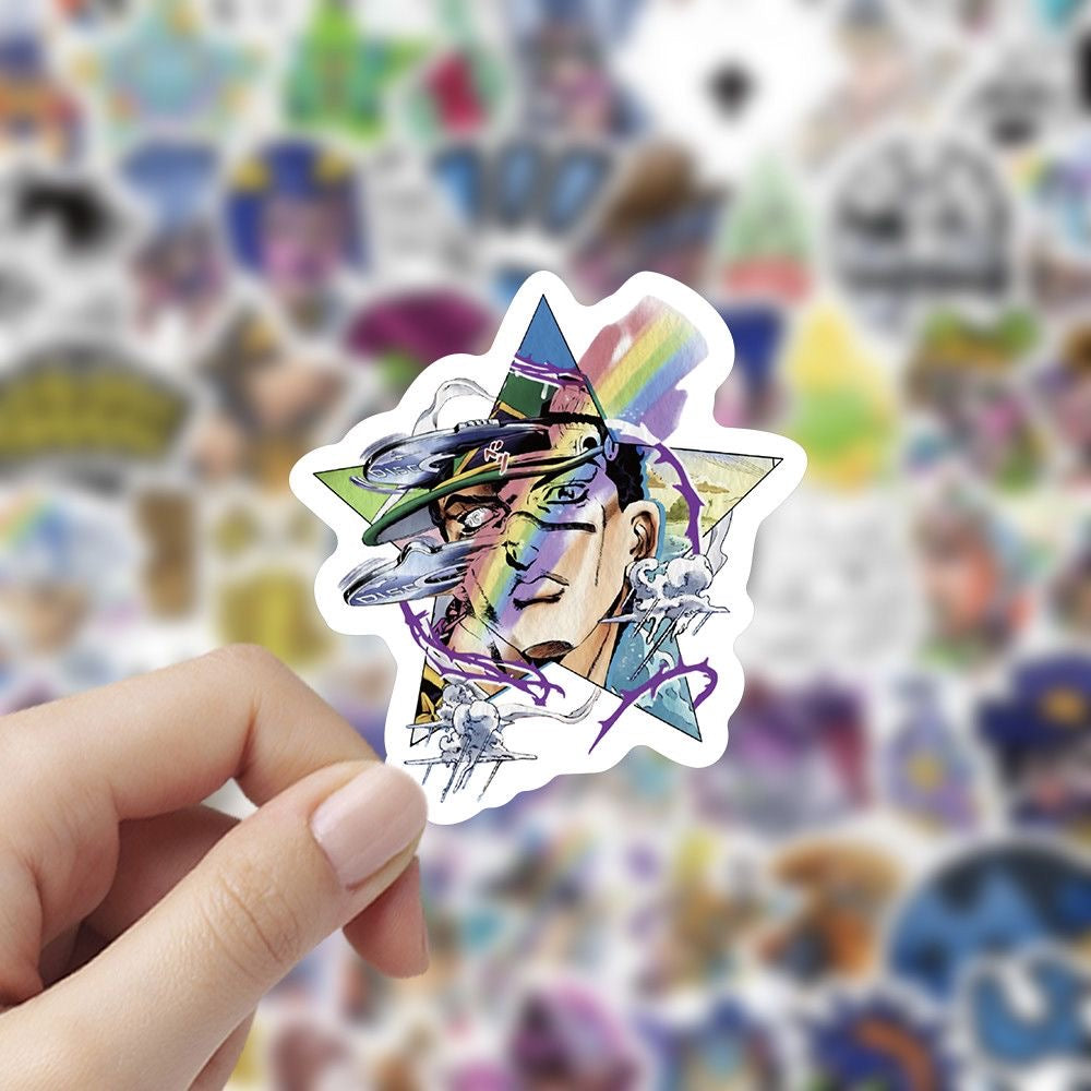 100Pcs Jojo's Bizarre Adventure Star Stickers